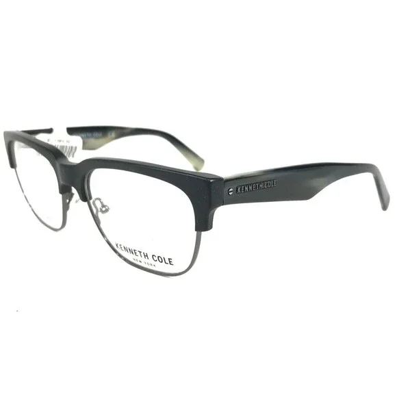 Kenneth Cole Eyeglasses Frames KC0257 005 MATTE Black Gray Horn 53-16-140 - Picture 5 of 12